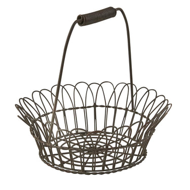 Wire Edge Basket with Handle - Set of 2 Park Designs - The Fox Decor